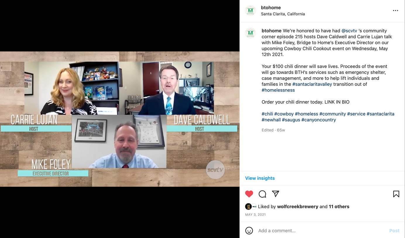 Social media with of local news partnerships