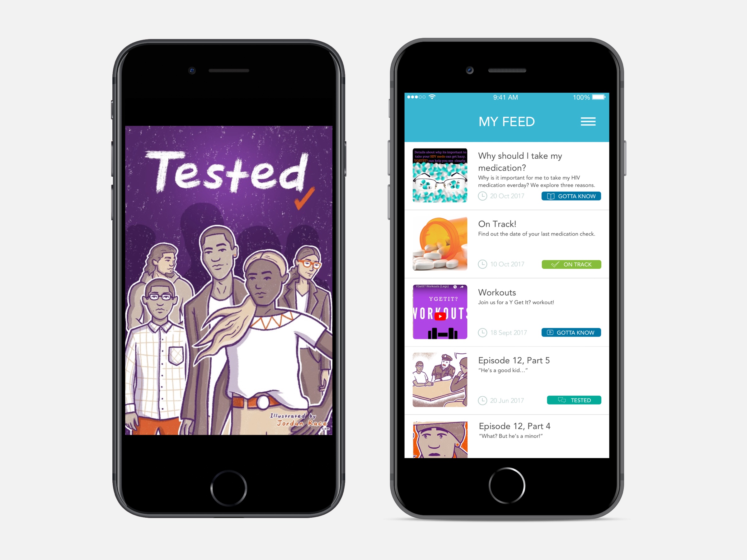 YGetIt? mobile app with resource library