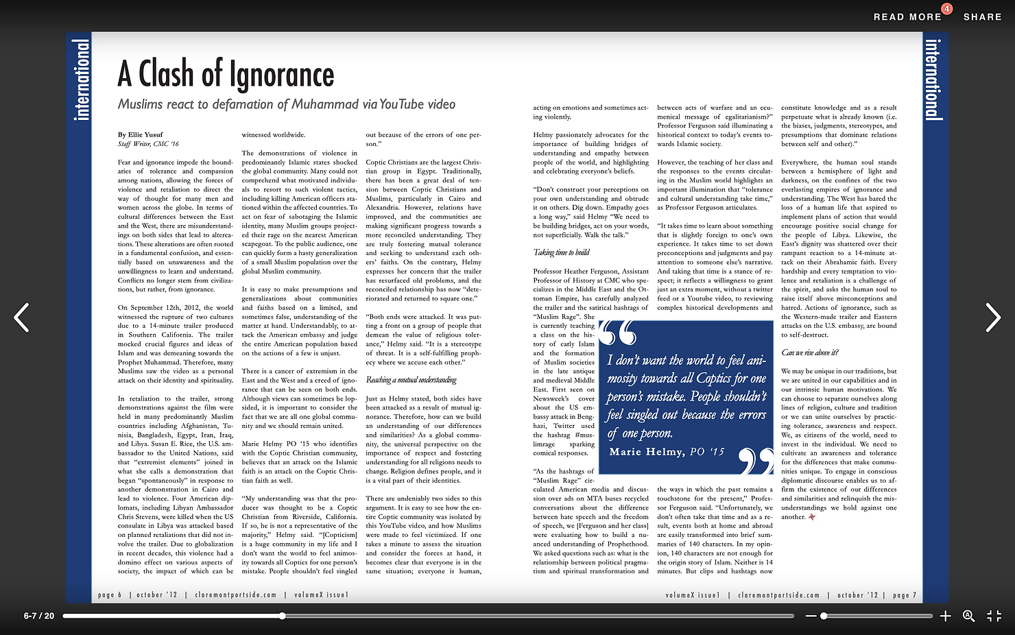 A Clash or Ignorance article.