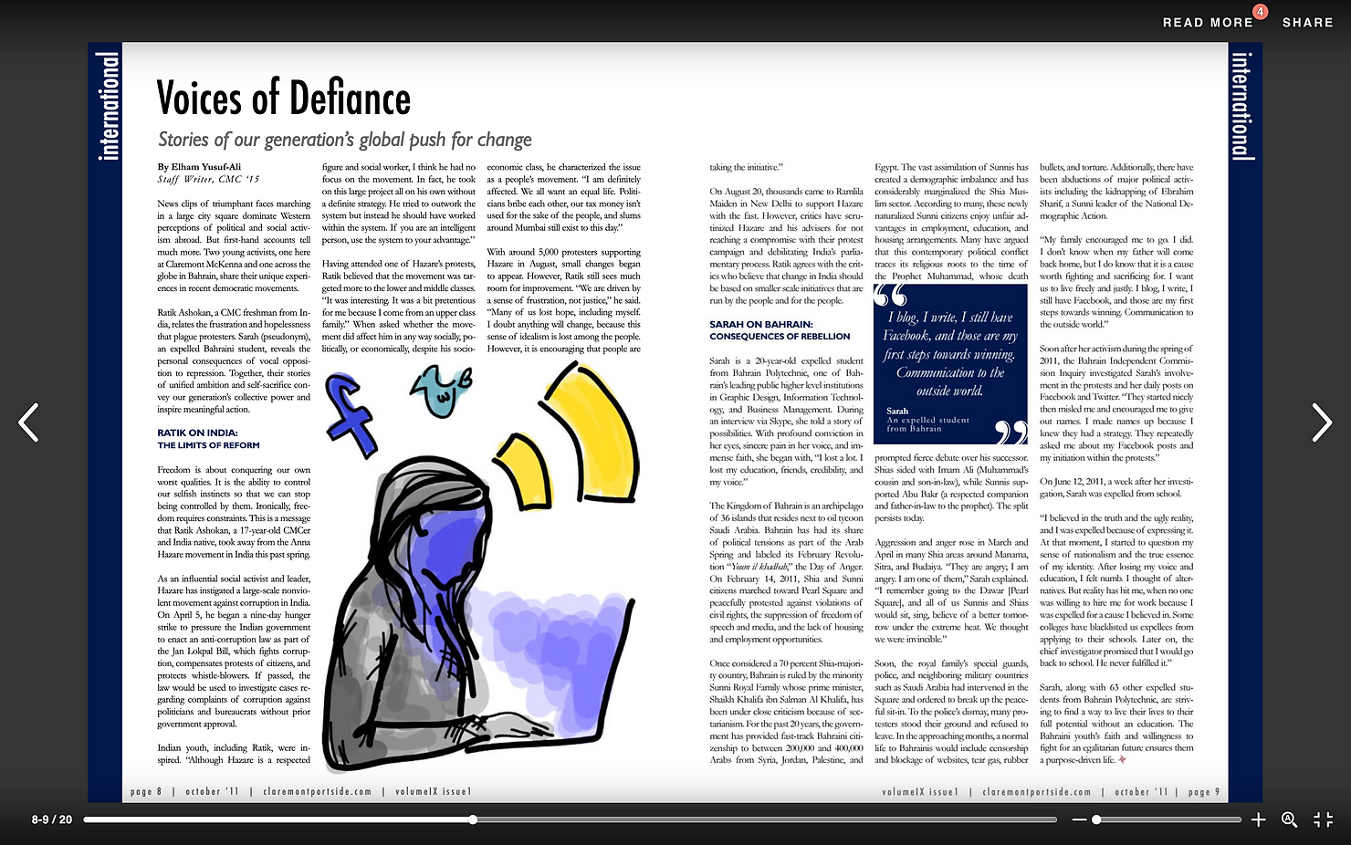 Voices of Defiance article.