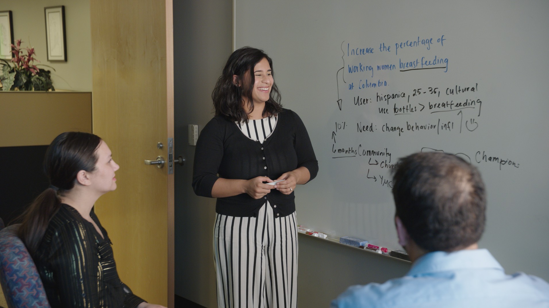 Elham Ali leading a collaborative workshop.